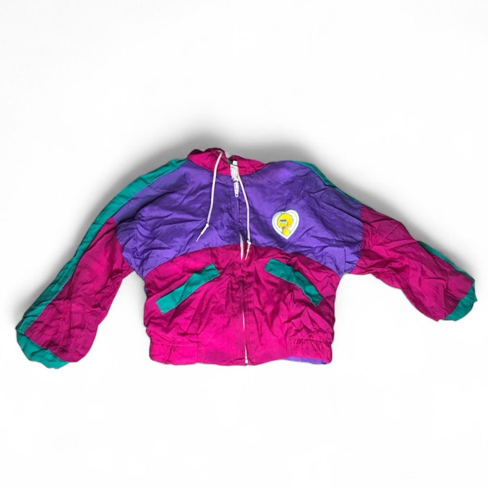 Vintage Sesame Street Babies Pink and Purple Jacket 24m